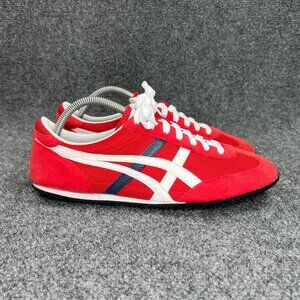 Asics Onitsuka Tiger Shoes Men's Size 10 Red Retro Athletic Running Sneakers